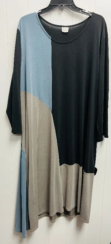 Blue Tunic Long Sleeve Clothes Mentor, Size 3x