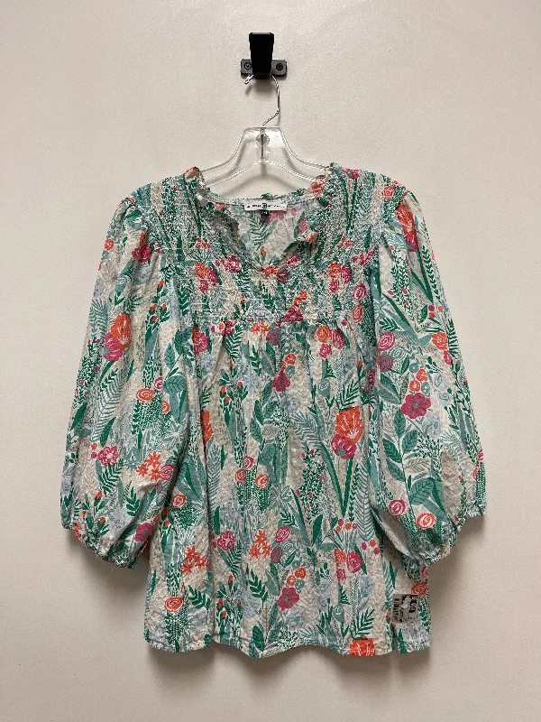 Green Top Long Sleeve Clothes Mentor, Size 2x