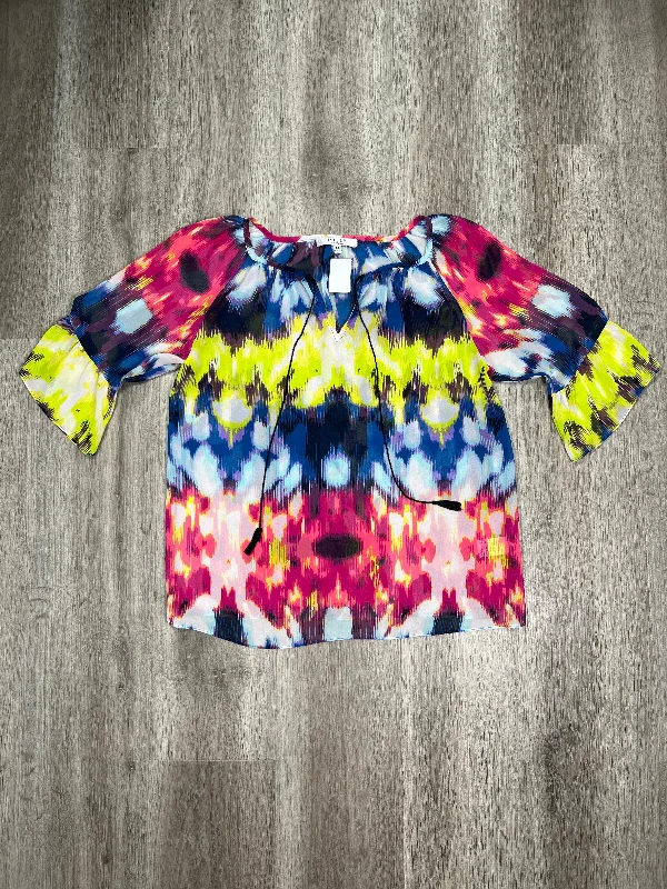 Multi-colored Blouse 3/4 Sleeve Milly, Size Xs