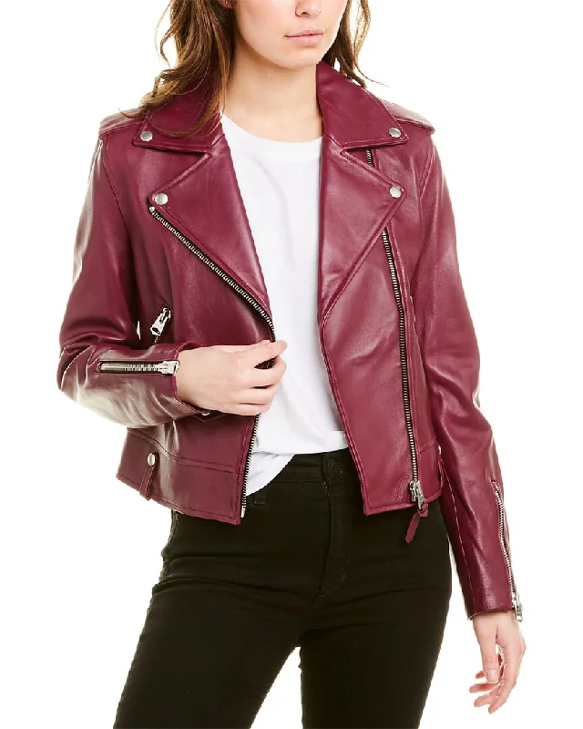 Mackage Classic Leather Moto Jacket