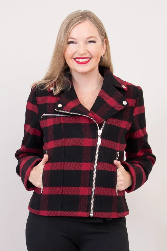 Ronnie Jacket, Buffalo Plaid, Boiled Wool