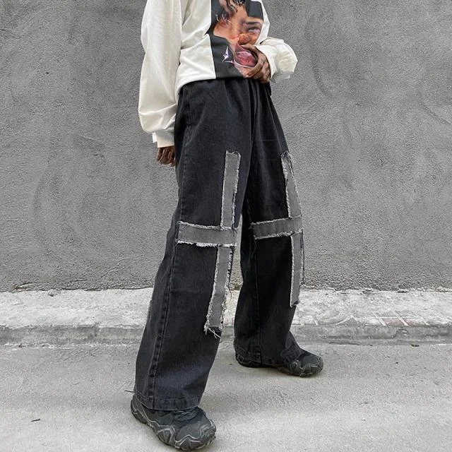 Cool Gothic Baggy Summer Jeans