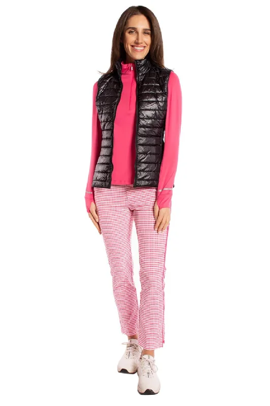 Hot Pink Fabulous Mock Pullover