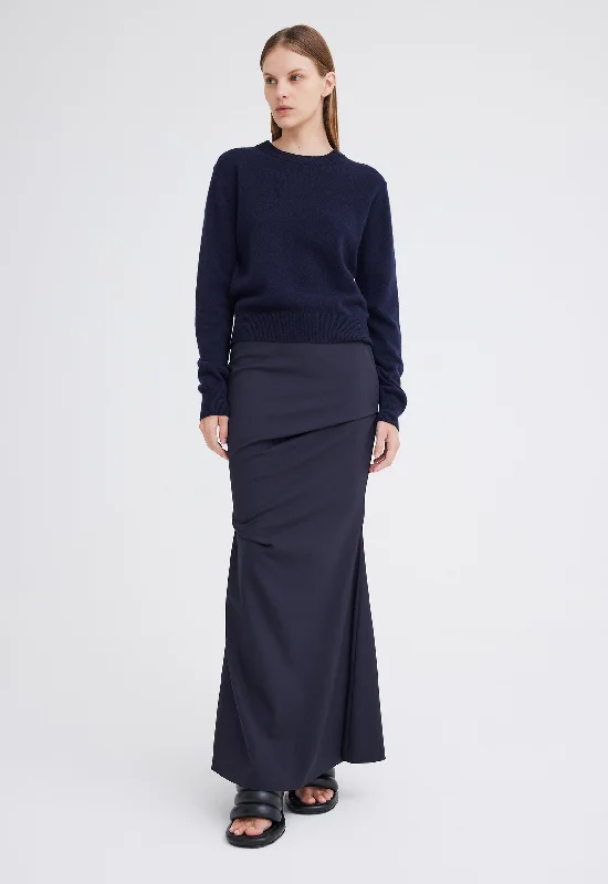 Peter Cashmere Sweater - Darkest Navy