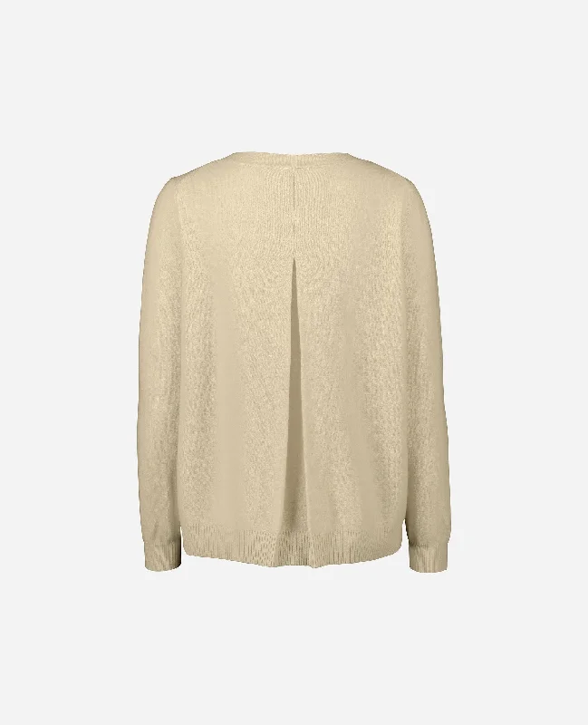 U-Boot Pullover aus Cashmere-Mischung in Beige