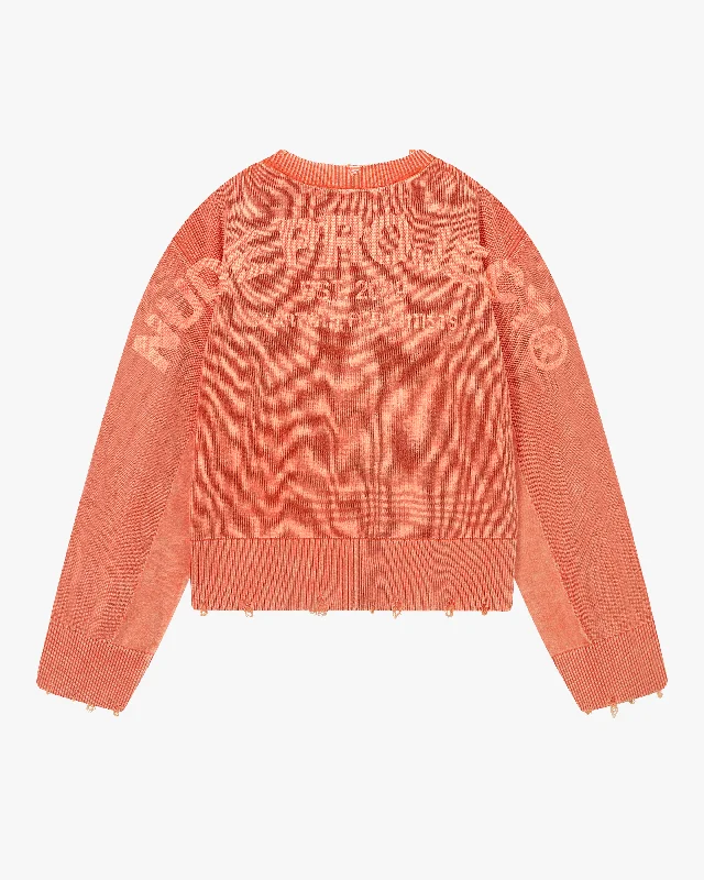 PERFECT CROP KNIT PEACH