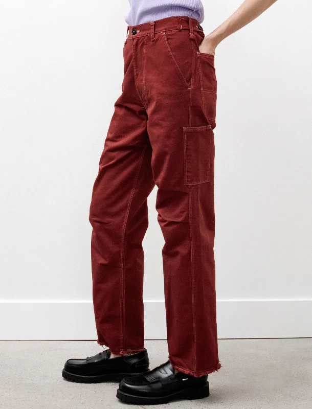 Worker Pants Heavy Twill Brick Red