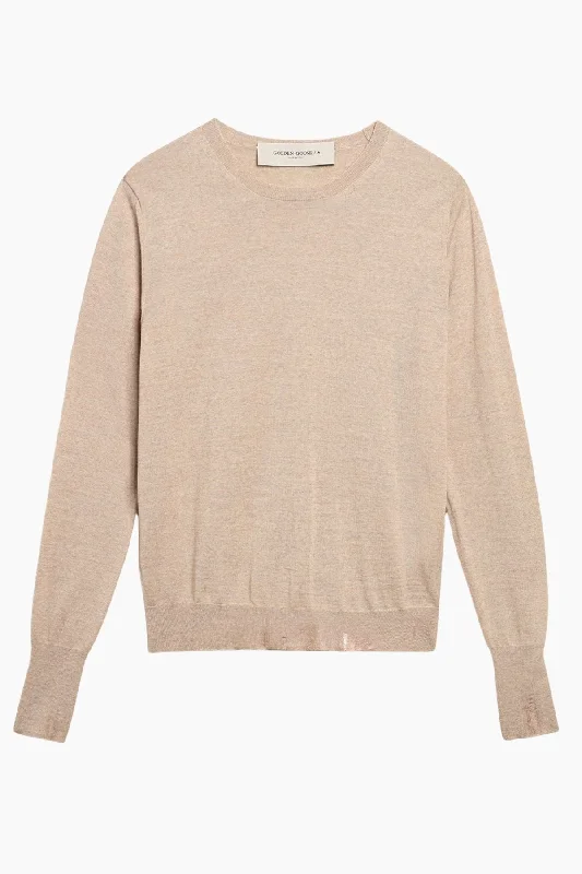 Golden Goose Merino Knit Jumper - Light Brown