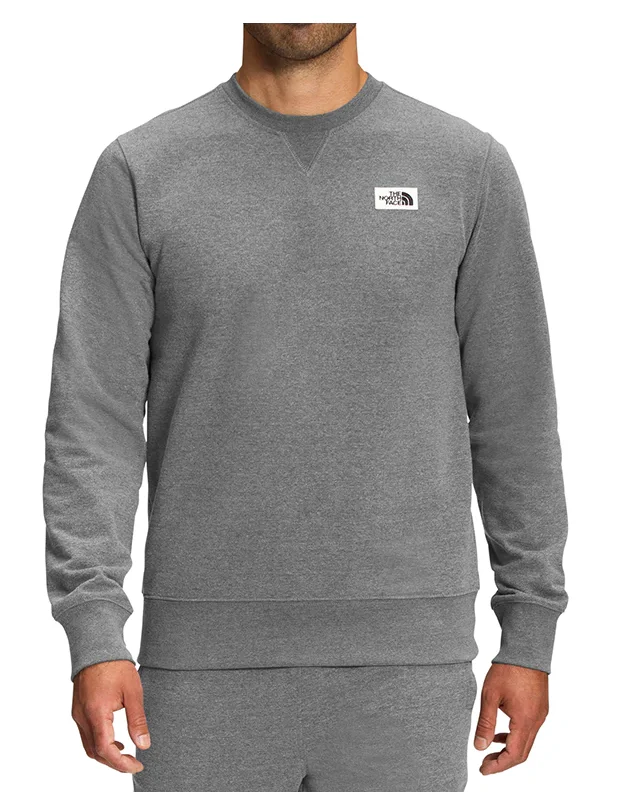 Heritage Patch Crew | Heather Grey