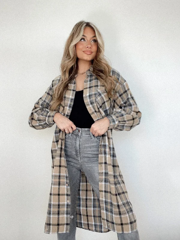 Live In Plaid Oversized Shirt