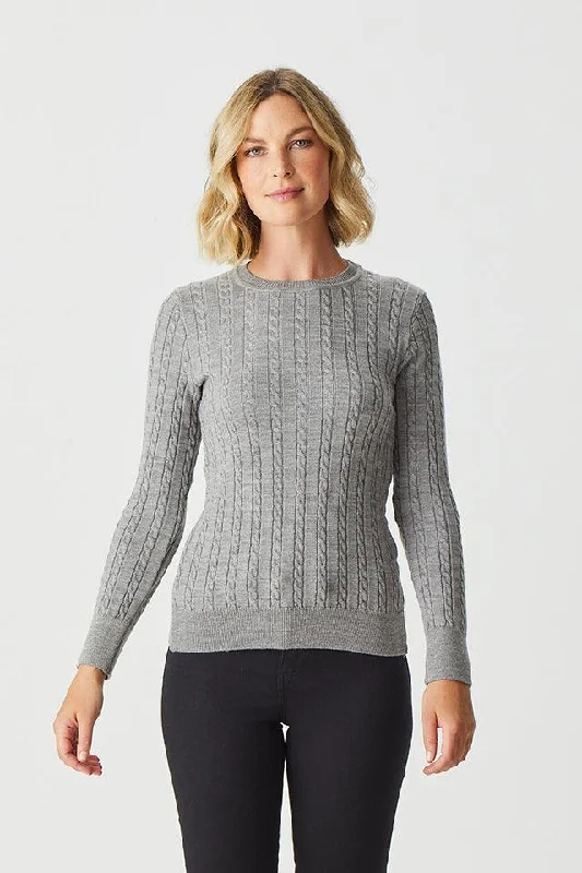 Merino Classic Cable Crew