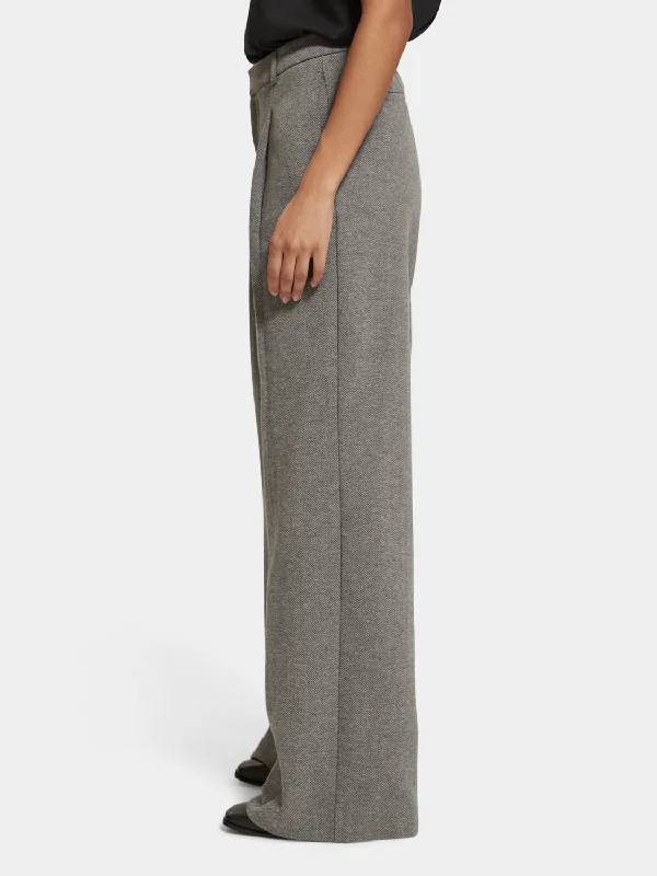 Rose high-rise wide-leg pants