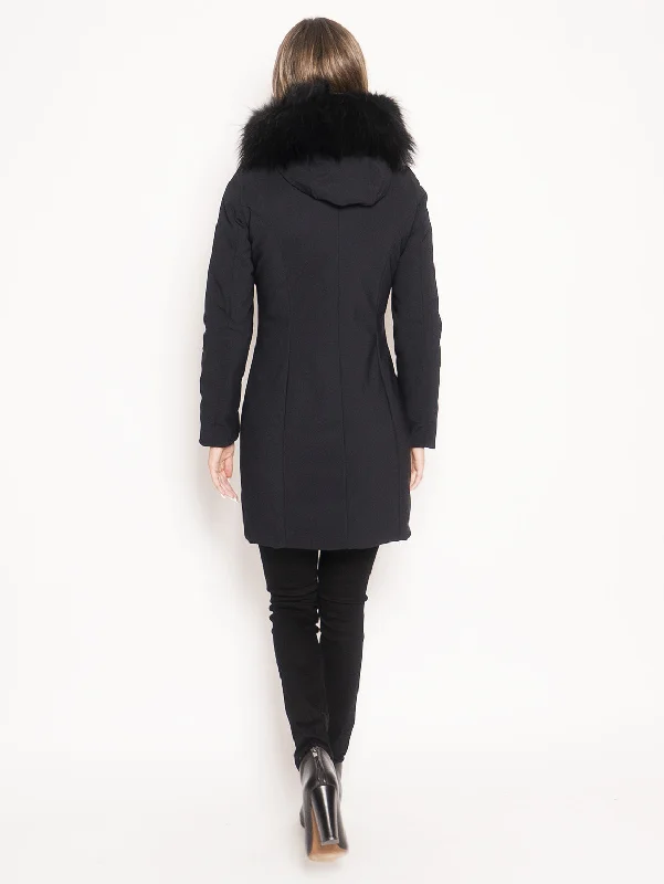 Parka Winter Long Lady F Nero