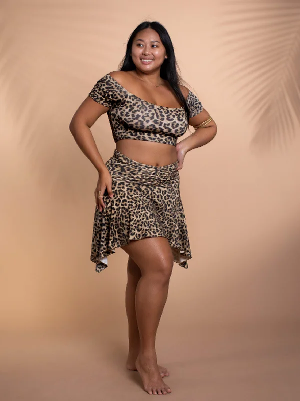 3-Way Shakti Skirt - Organic Leopard