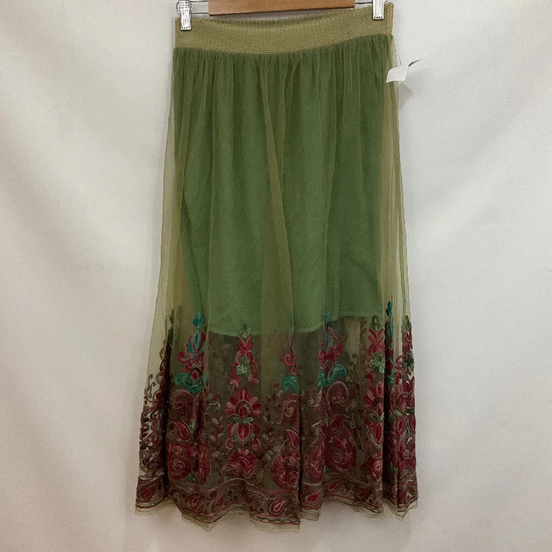 Skirt Maxi By Aratta Silent Journey In Green, Size: S