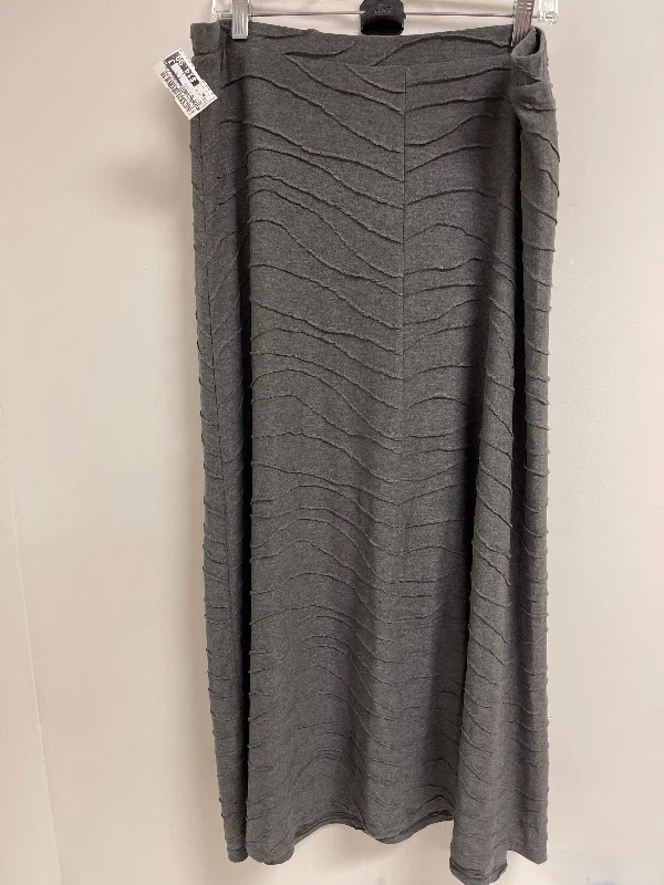 Skirt Maxi By New Directions In Grey, Size: Xl