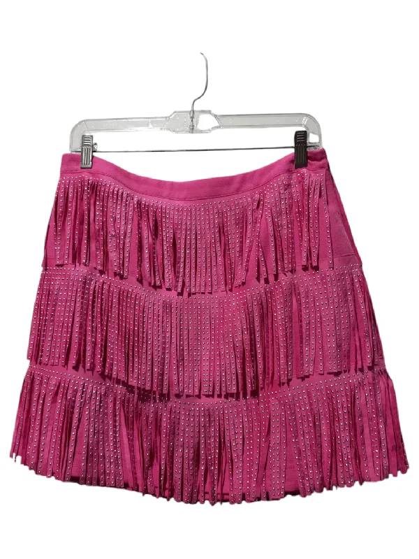 Skirt Mini & Short By Main Strip In Pink, Size: L