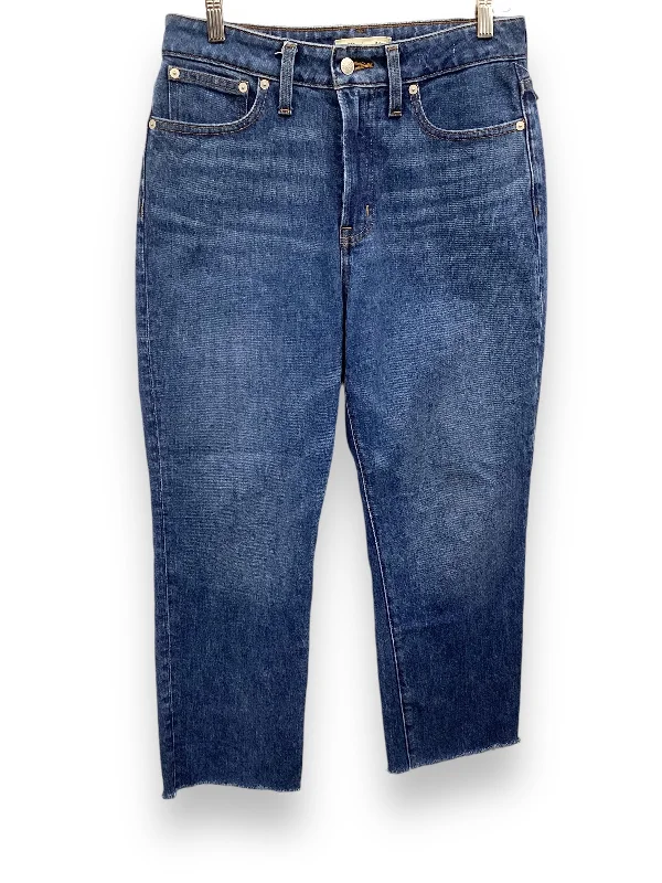 Jeans Straight By Madewell In Blue Denim, Size: 6p