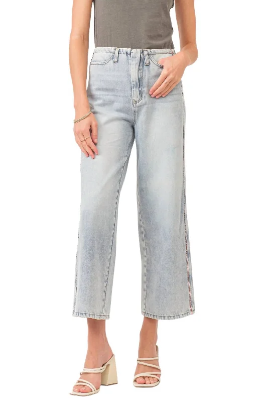 Polly High Rise Cropped Loose Straight Jean In Naples