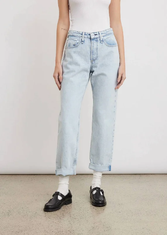 Rosa Mid-Rise Boyfriend Jeans In Mica