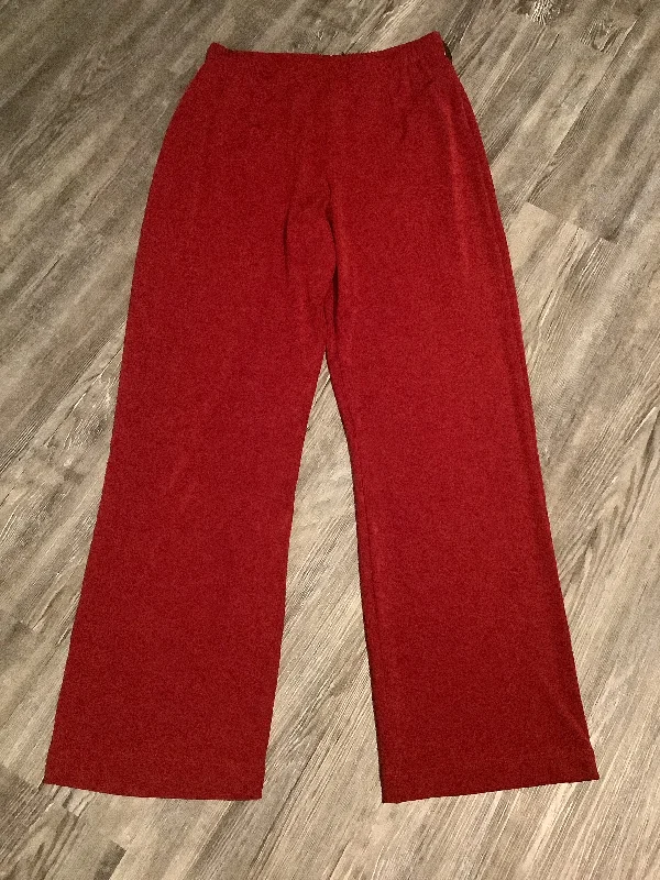 Pants Wide Leg By Chicos In Red, Size: M