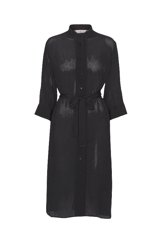 Yasemin Shirt Dress - Black