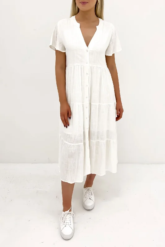 Alorah Midi Dress White