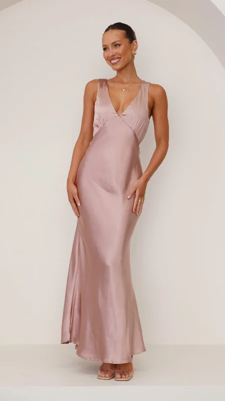 Sofia Maxi Dress - Dusty Pink