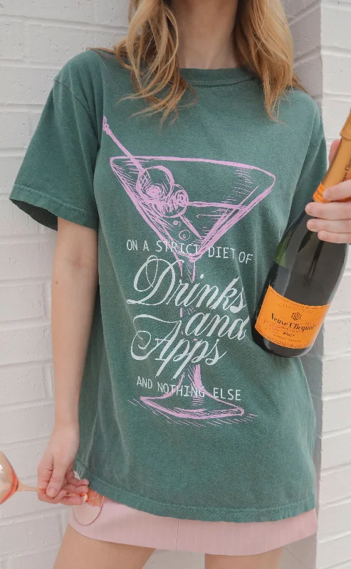 friday + saturday: drinks and apps t shirt